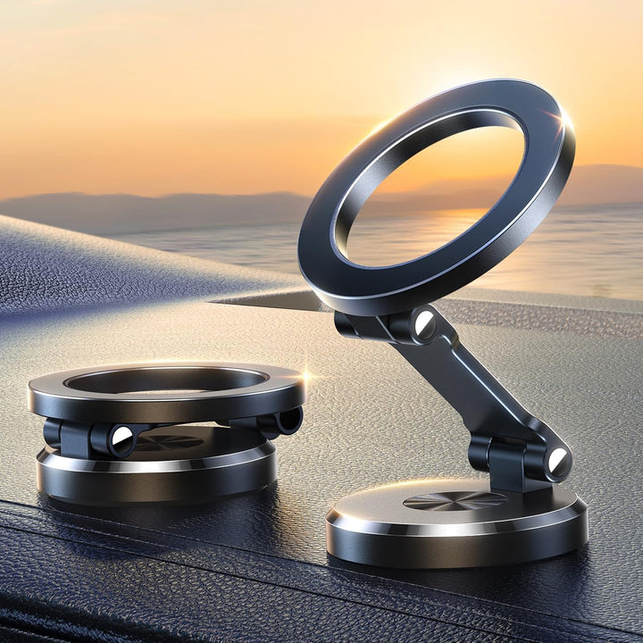360° Foldable Magnetic Car Phone Holder - Stable & Adjustable