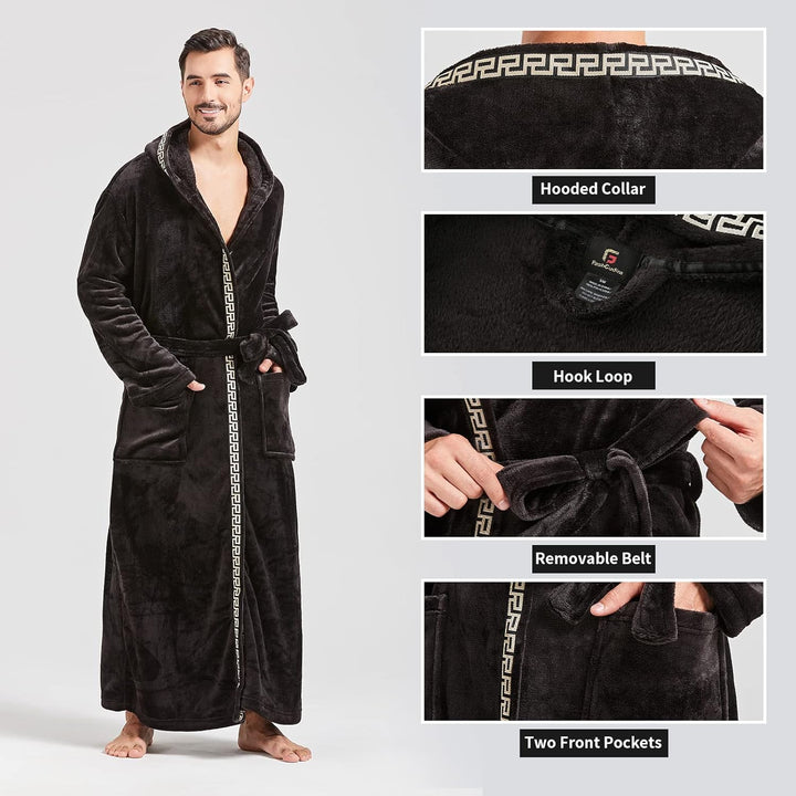 Men's Lightweight Fleece Summer Bathrobe – James