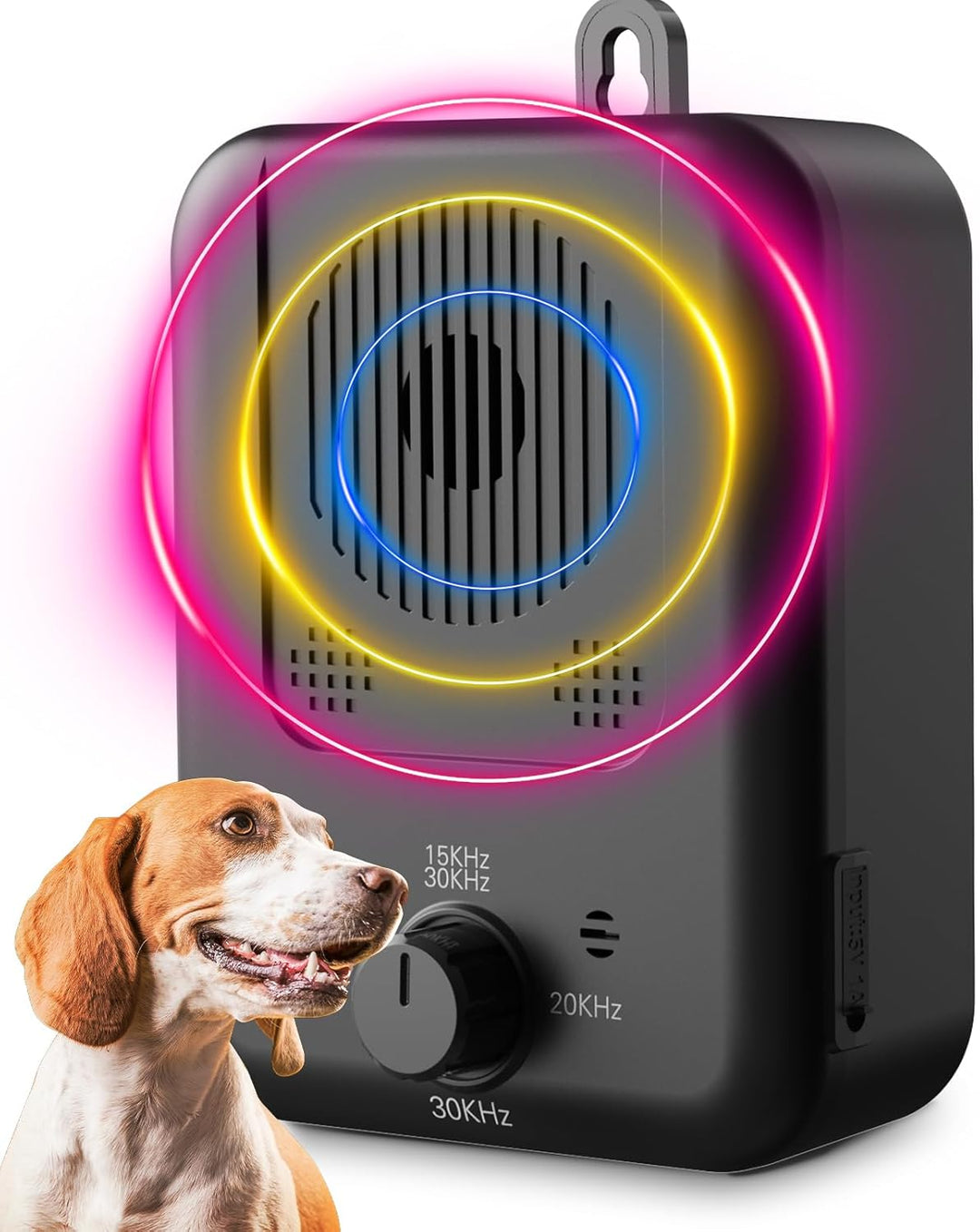 Rechargeable Ultrasonic Anti-Barking Device with 50 ft Range – Calvero