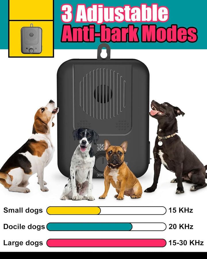 Rechargeable Ultrasonic Anti-Barking Device with 50 ft Range – Calvero