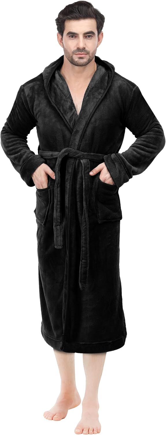 Men's Lightweight Fleece Summer Bathrobe – Harry