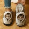 Cozy Slip-On Slippers with 3D Cat Face