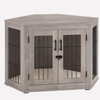 Corner Wooden Dog Crate