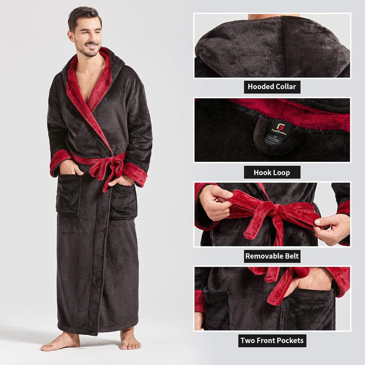 Men's Lightweight Fleece Summer Bathrobe – James
