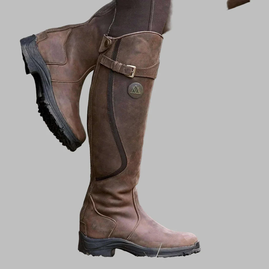 Women's Orthopaedic Leather Boots with Extra Foot Support
