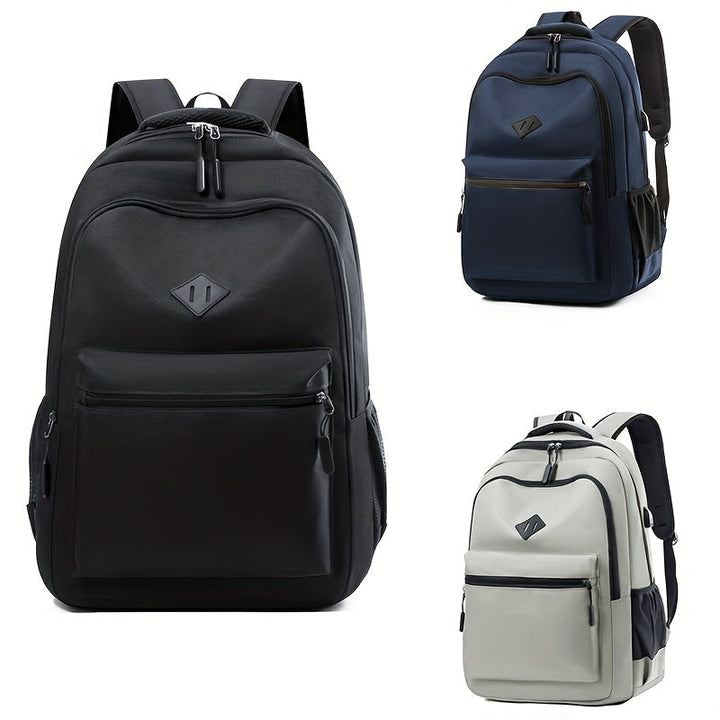 Urban School Backpack - Water-Resistant with Bottle Pocket