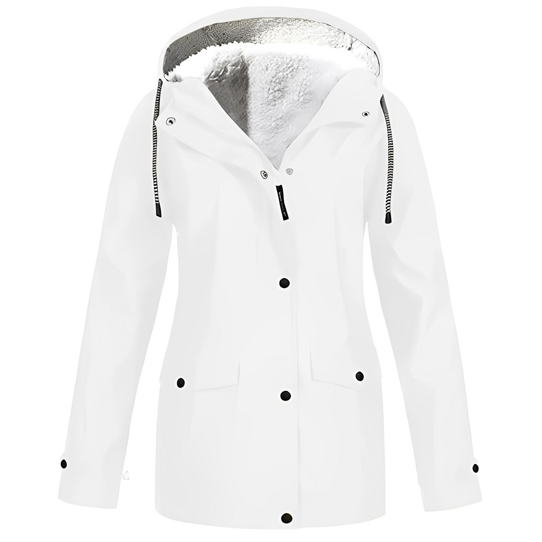 Fleece-Lined Women's Raincoat - WarmWarder