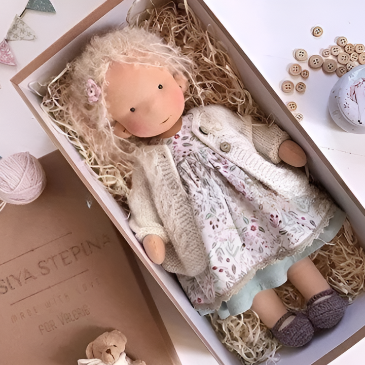 Handmade Waldorf Cuddly Doll