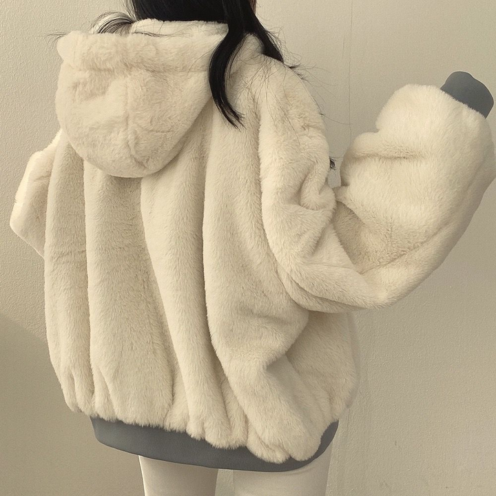 Women's Reversible Winter Jacket with Hood - Isla