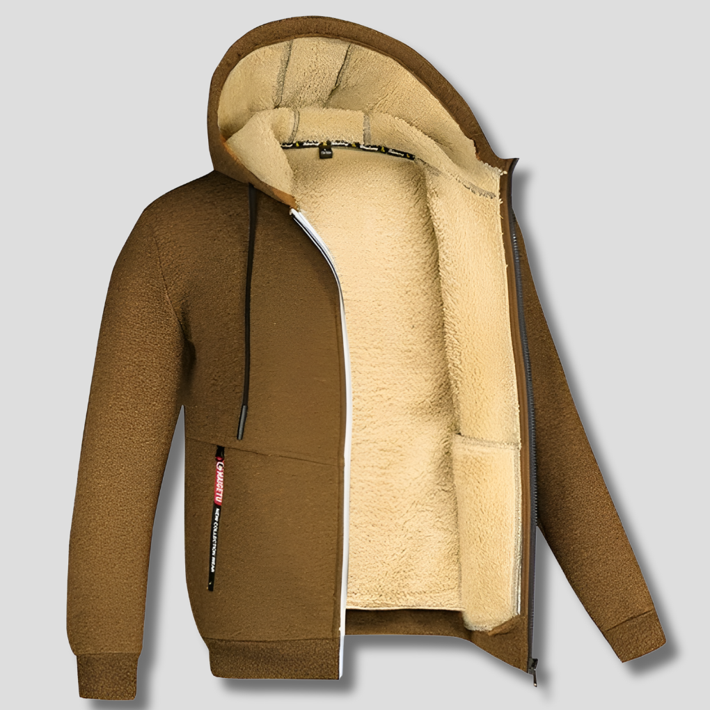 Men’s Fleece Pullover with Fur Lining
