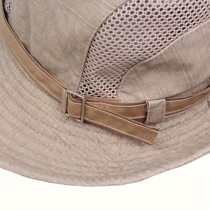 Breathable Outdoor Sun Hat with Cord - UV Protection and Comfort for All Seasons
