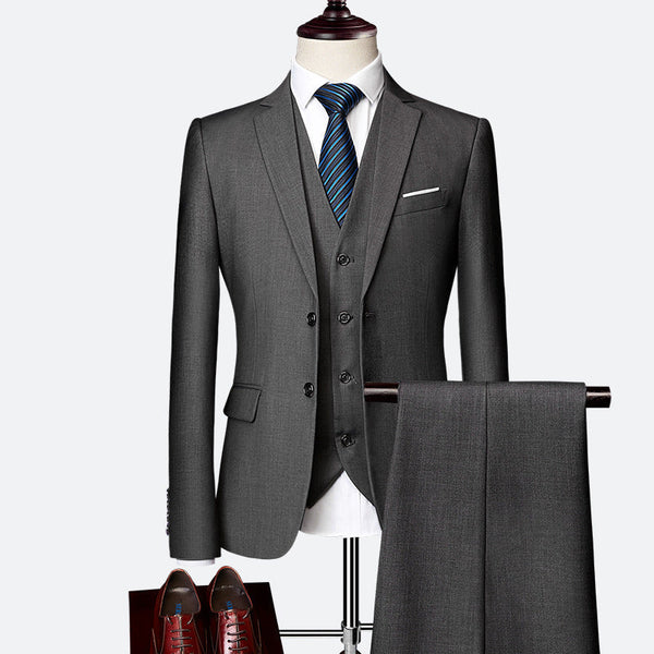 Luxe 3-Piece Slim Fit Suit for Men