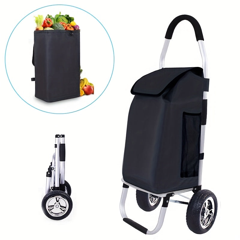 Portable Shopping Trolley – Foldable with Removable Bag and Telescopic Handle