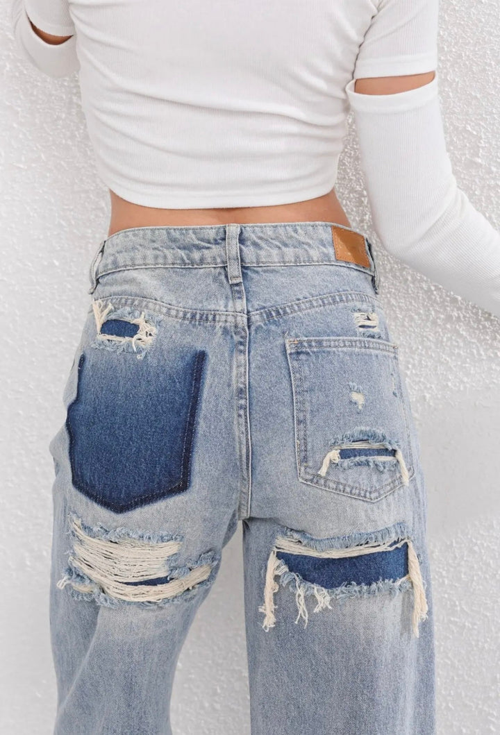 Women's Vintage Ripped Jeans