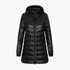 Women's Winter Down Jacket with Hood and Long Cut