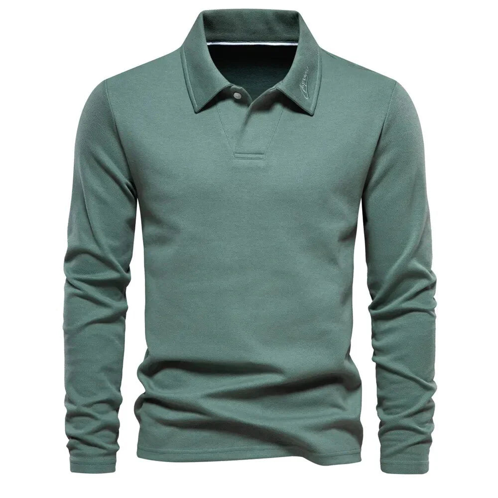 Alonso Men's Casual Polo Sweater – Timeless Comfort for Everyday Wear