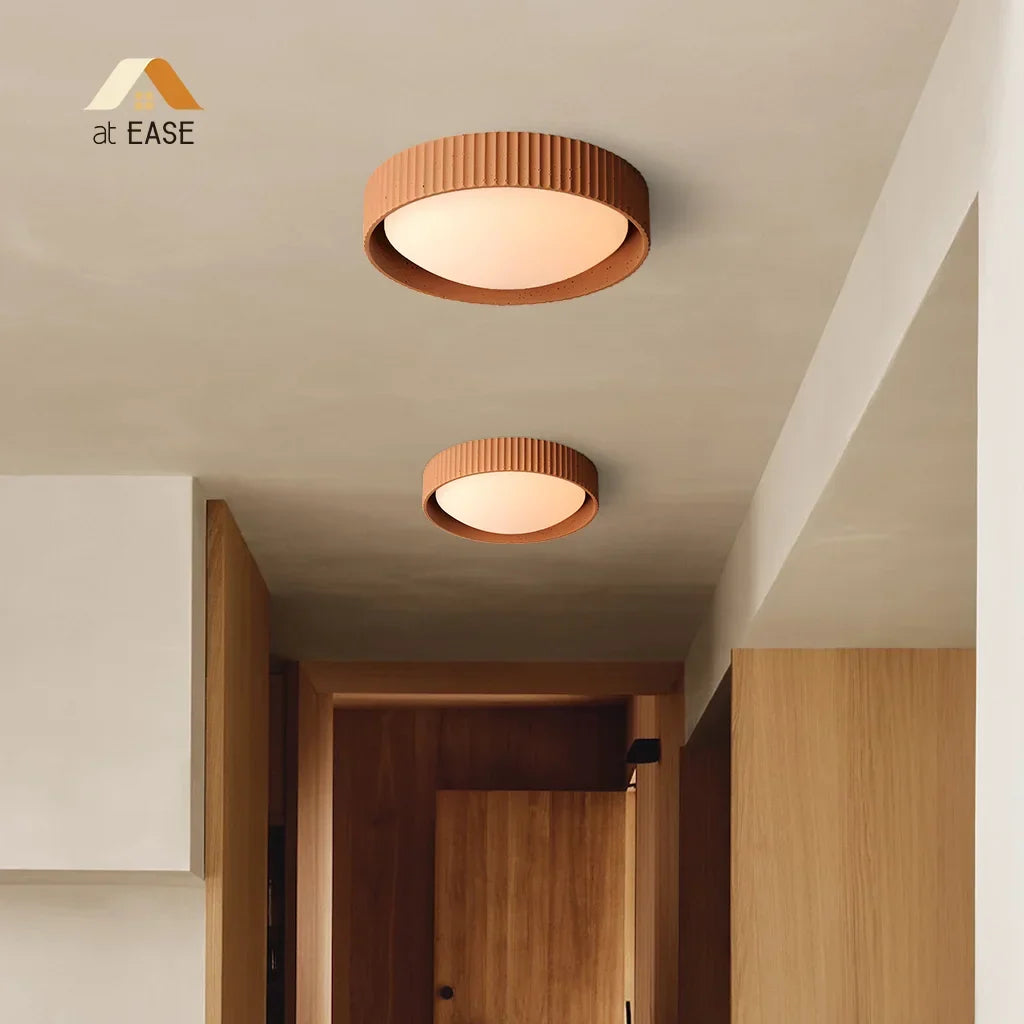 Argo Gypsum Concrete Flush Mount Ceiling Light