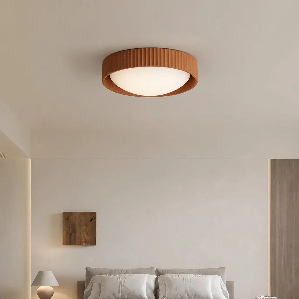 Argo Gypsum Concrete Flush Mount Ceiling Light