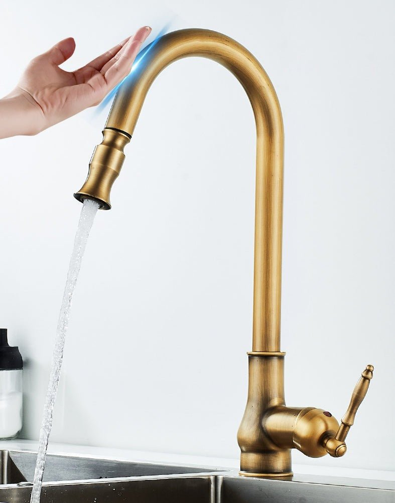 SMARTSPOUT – Pull-Out Kitchen Faucet in Antique Bronze with Touch Sensor
