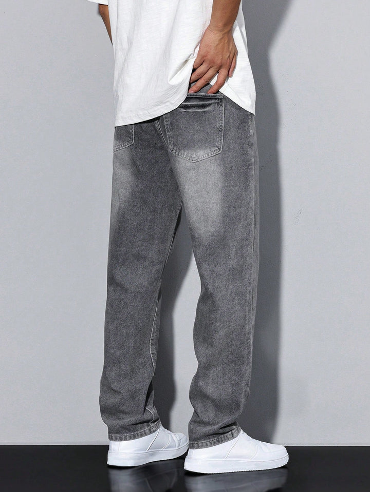 Baggy Jeans - Wide-Cut Denim Pants in a Used Look