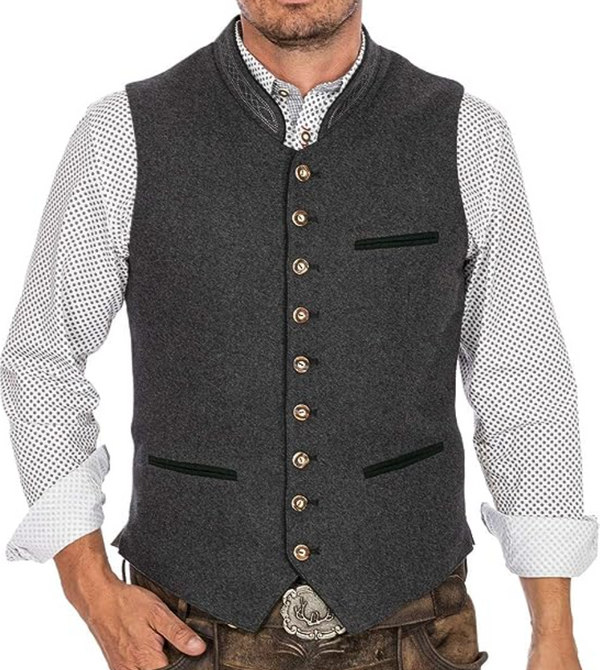 Classic Men's Waistcoat with a Modern Twist - Norwin