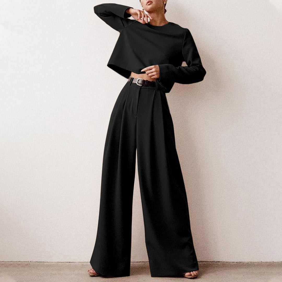 Elegant Two-Piece Palazzo Set