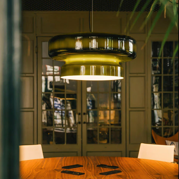 Unique Hand-Blown Glass Pendant Lamp