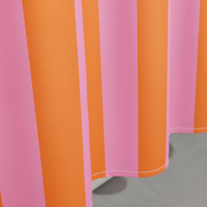 Boho Striped Fabric Shower Curtain - Stripelight