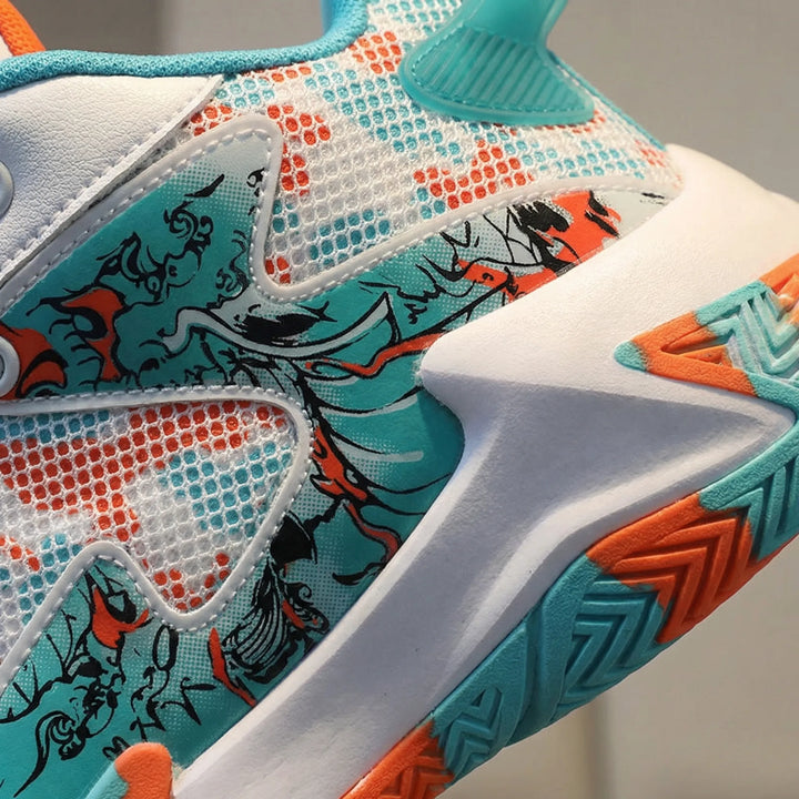 Court Trainer with Bold Graphic Print - Seth
