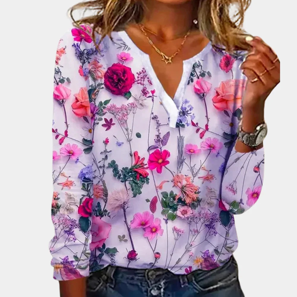 Casual Floral Women's Blouse