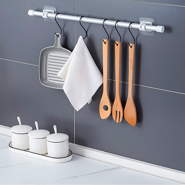Set of 4 Versatile Storage Hooks for Tidy, Space-Saving Organization