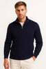 Men's Cable-Knit Sweater with Quarter Zip - Edmond