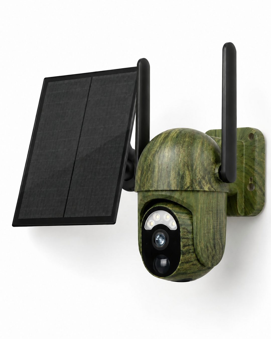 Solar-Powered Wireless Security Camera with 4G LTE or WiFi, 2K Resolution, PTZ, Night Vision