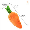 Carrot Squeaky Plush Toy Dog Interactive Toy