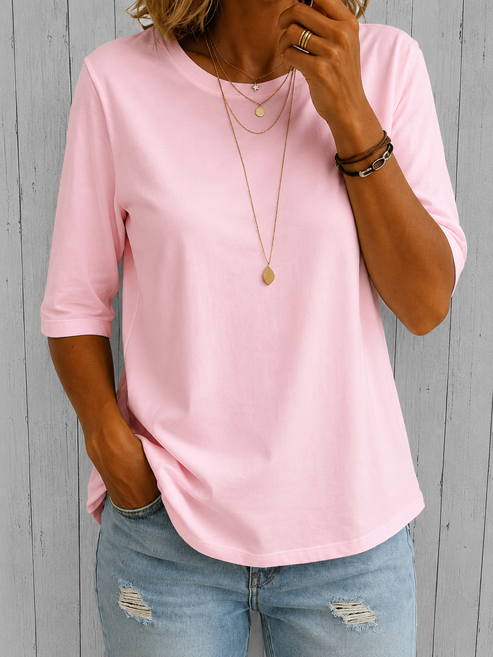 Comfort Coverage T-Shirt with Longer Half Sleeves