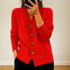 Cozy V Neck Knitted Cardigan