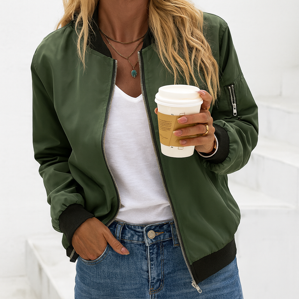 Classic Bomber Jacket for Women