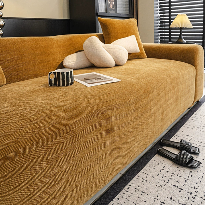 Herringbone Full‑Coverage Sofa Protection Magic Couch Cover
