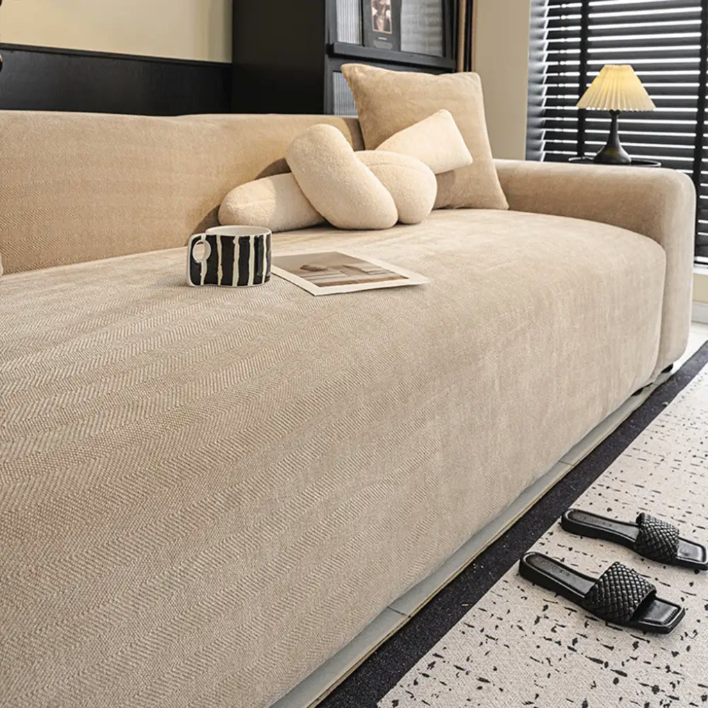 Herringbone Full‑Coverage Sofa Protection Magic Couch Cover