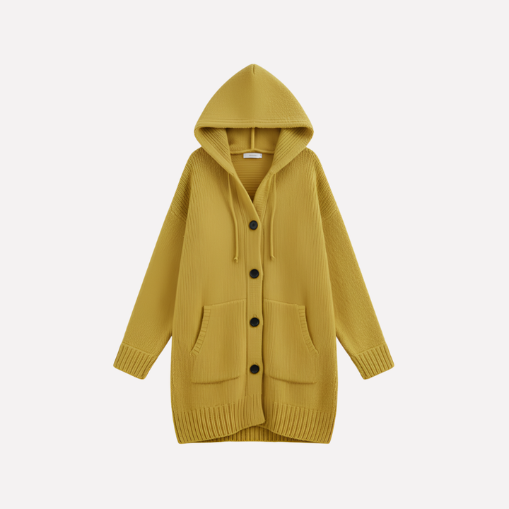 Women’s Hooded Cardigan with Long Cut