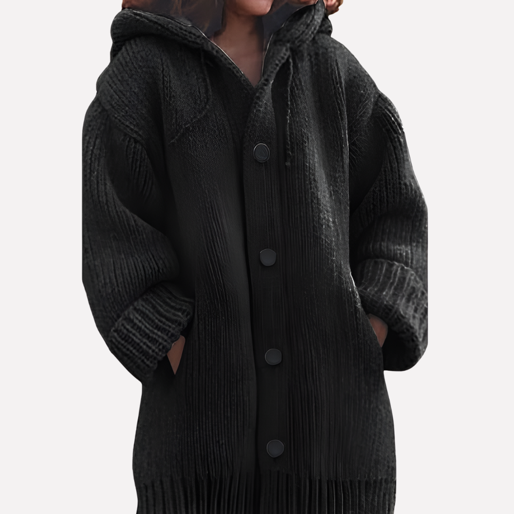 Women’s Hooded Cardigan with Long Cut