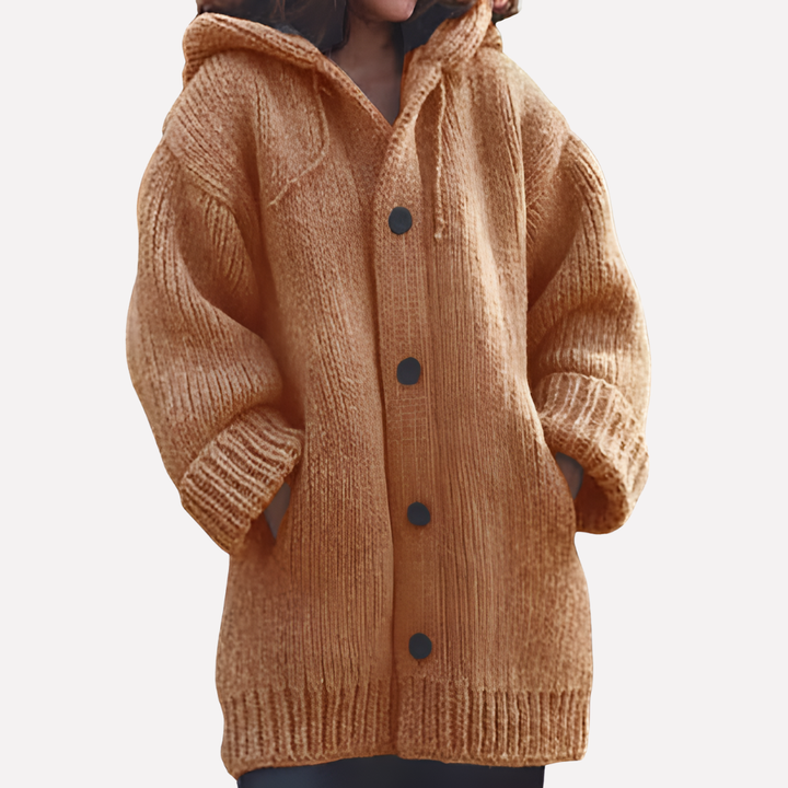 Women’s Hooded Cardigan with Long Cut