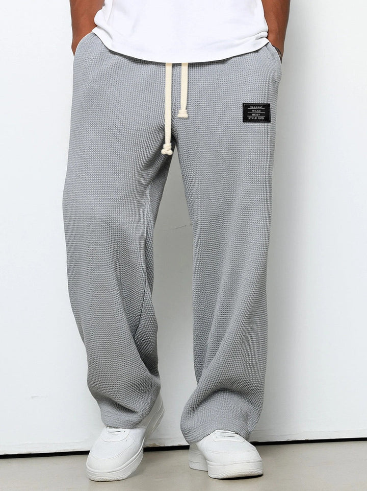 Men's Relaxed Fit Pants with Adjustable Drawstring Waist