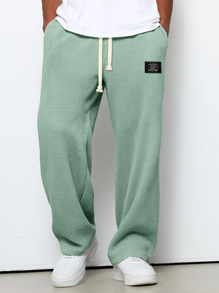 Men's Relaxed Fit Pants with Adjustable Drawstring Waist