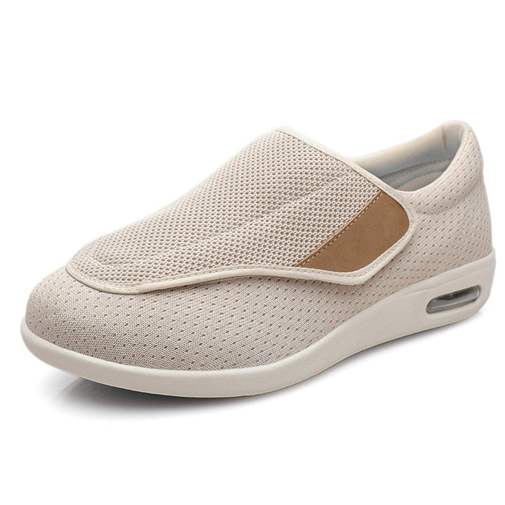 Wide Everyday Shoes with Hook-and-Loop Fastening – ComfortEase