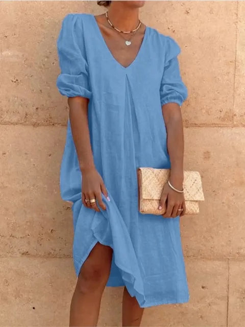 Fanny – Women's Elegant Casual Midi Dress | Summer Sophistication