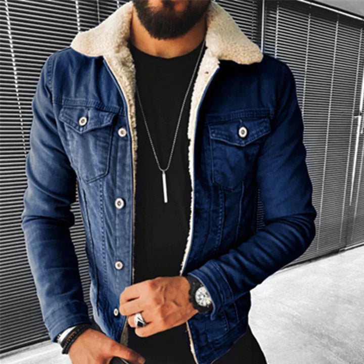 Timeless Denim Jacket with Classic Fit and Urban Cool