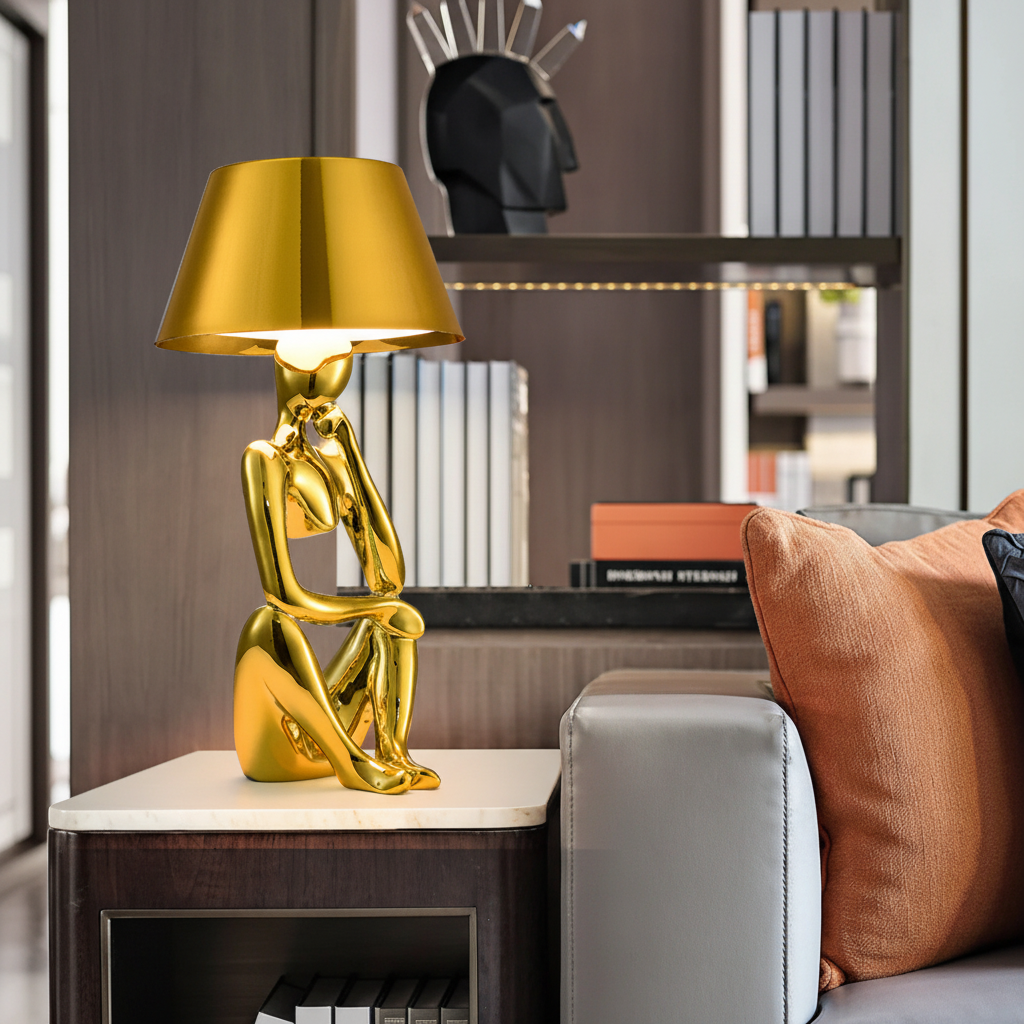 Glossy Decorative Sculpture Lamp – AuroraLite