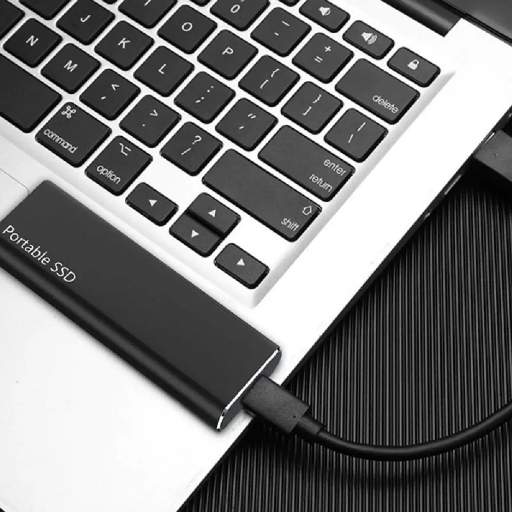 4 TB portable external hard drive with USB-C for data storage