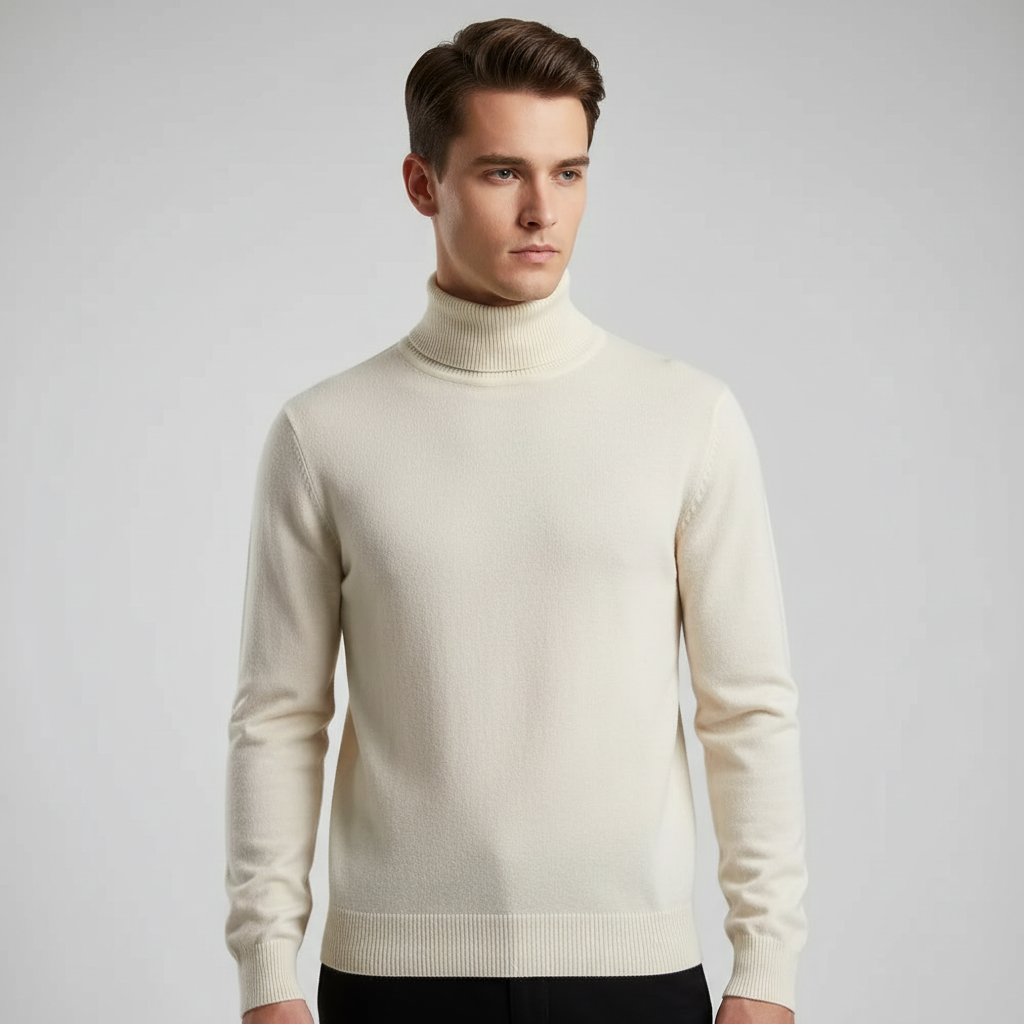 Elegantly Tailored Turtleneck Sweater – Harald